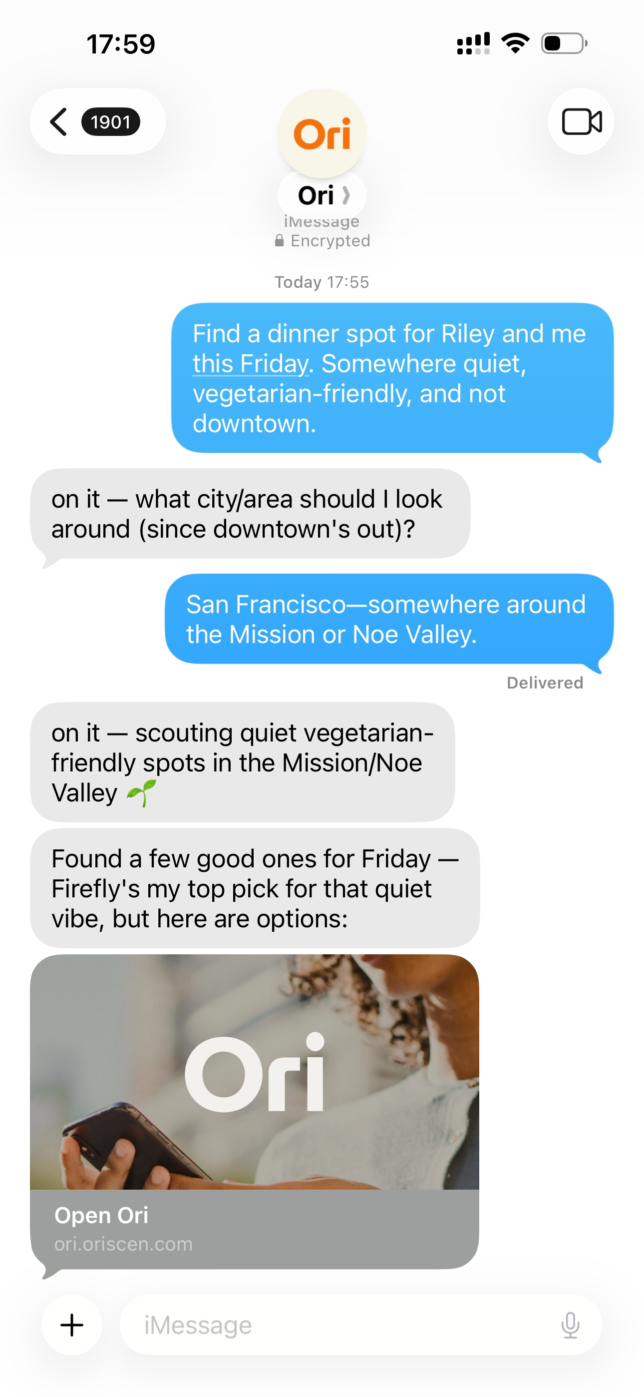 Jackson asks Ori to coordinate a casual dinner with Riley